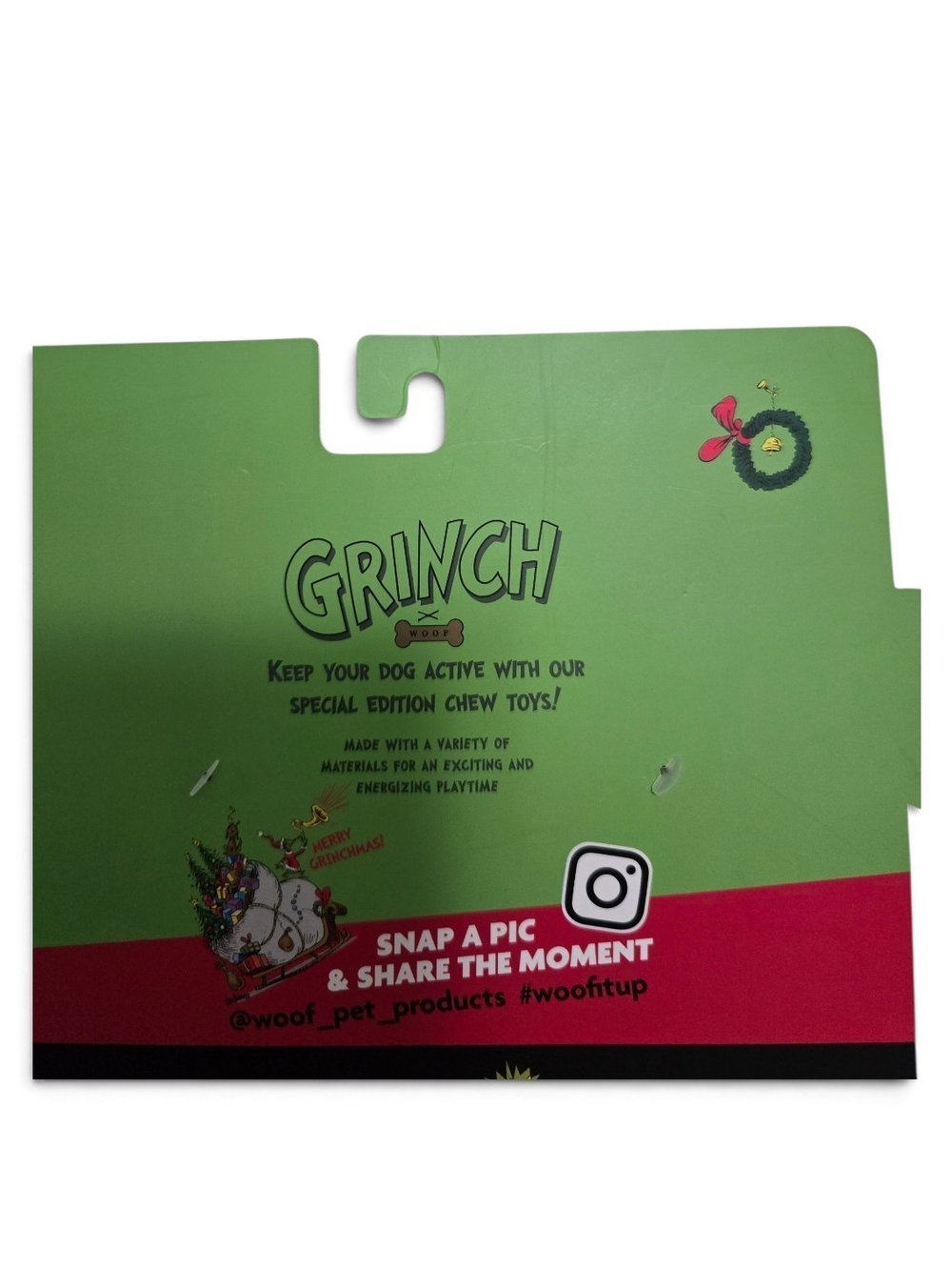 Dr Seuss Grinch Cindy Lou Who 2 Pack Plush Squeaky Dog Toys Christmas Nwt - Picture 3 of 3